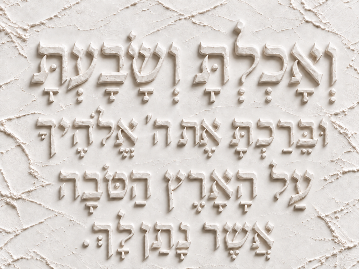 ואכלת ושבעת גבס