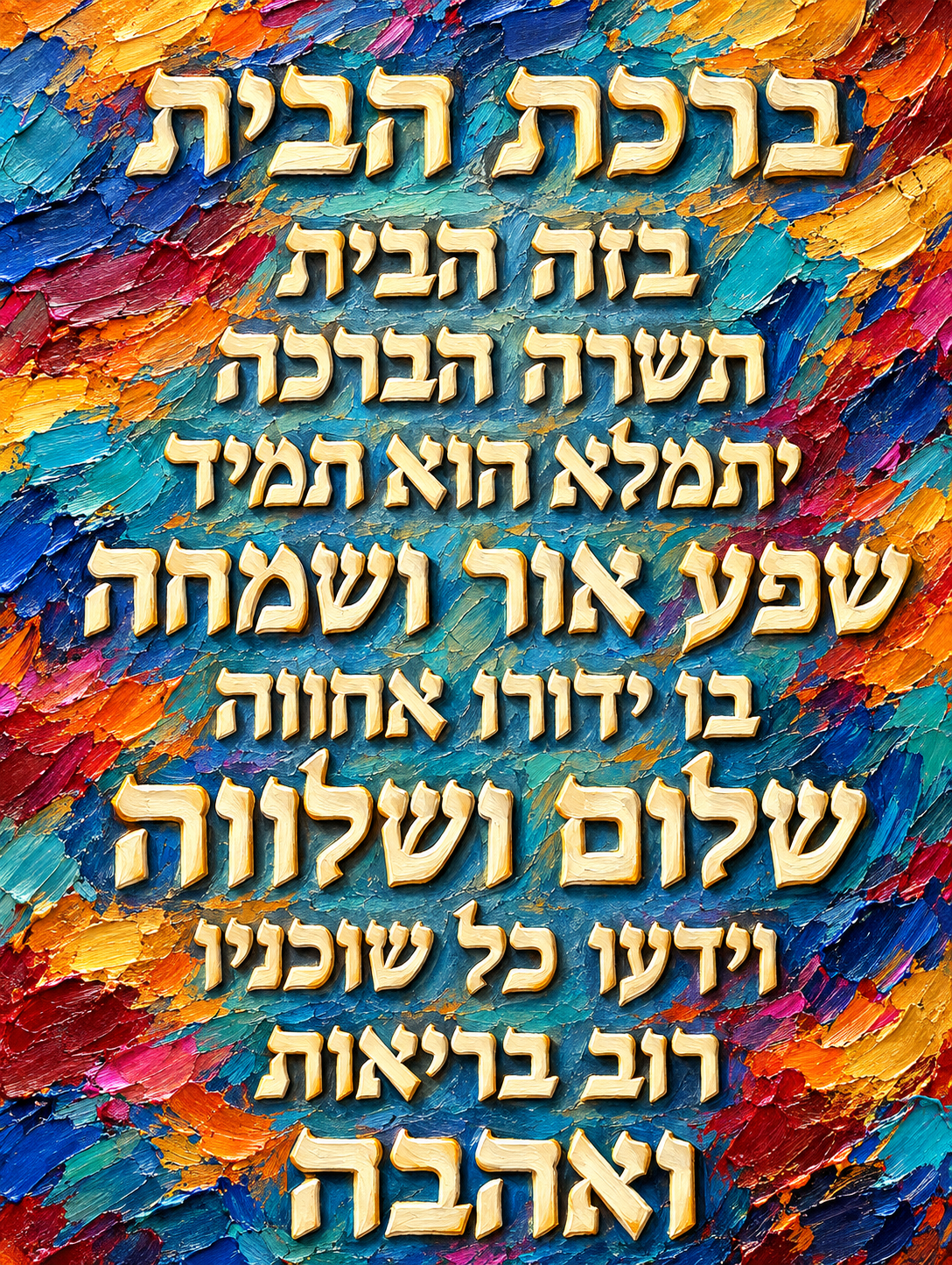 ברכת הבית - צבעוני