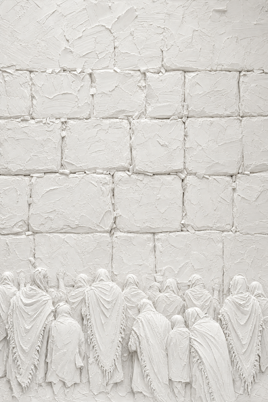 הכותל המערבי ומתפללים בטלית (The Western Wall)