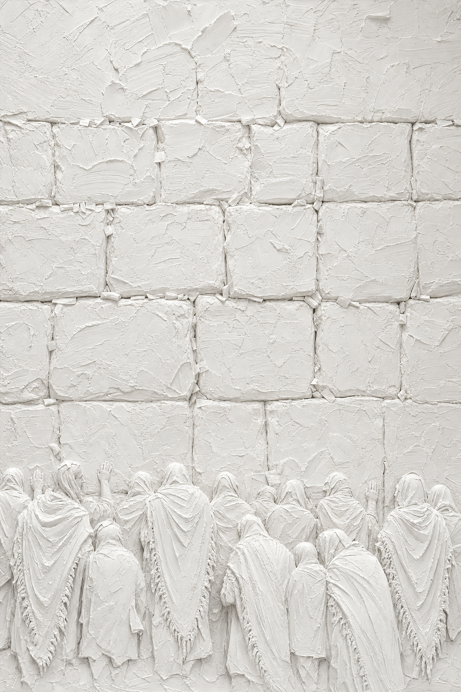 הכותל המערבי ומתפללים בטלית (The Western Wall)